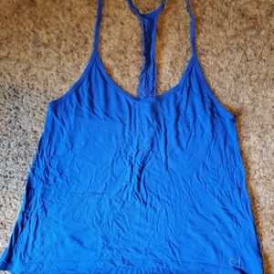 Royal Blue racer back tank size L loose + flowy